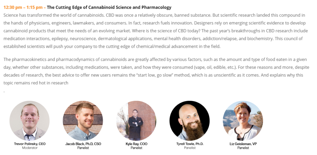 Cutting edge of cannabinoid science 